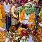 उत्तरकाशी में मुख्यमंत्री पुष्कर सिंह धामी के मुख्य सेवक के रूप में पाँच वर्ष पूर्ण होने के अवसर पर श्री काशी विश्वनाथ मंदिर में विशेष पूजा-अर्चना